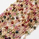 Faceted Round Natural Agate Handmade Beaded Chains CHC-L034-20-NR-1