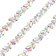 Gorgecraft 1 ярд (91.4 см) железные стеклянные цепочки со стразами и стразами FIND-GF0002-38A-1