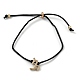Bracelets coulissants réglables en cordon de polyester BJEW-H540-A09-G-4