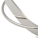 304 bracelet manchette uni en acier inoxydable BJEW-B076-02P-3