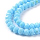 Electroplate Opaque Solid Color Glass Beads Strands EGLA-A034-P4mm-L11-3