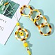 5Pcs Ring Food Grade Eco-Friendly Silicone Beads JX894G-7
