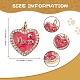 4Pcs 2 Colors Mother's Day Theme Real 18K Gold Plated Brass Micro Pave Clear Cubic Zirconia Enamel Charms sgZIRC-SZ0001-38-2