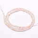 Chapelets de perles en morganite naturelle G-F509-04-3mm-2