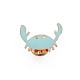 Adorable broche en émail de crabe JEWB-S012-004G-NF-2
