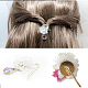 Brass Hair Findings MAK-N030-002P-4