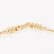 Brass Wheat Chain Bracelet Making MAK-I014-01G-2