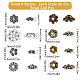 Sunnyclue 240 Stück 8 Stile Perlenkappen im tibetischen Stil TIBEB-SC0001-23-2