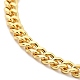 Brass Cable Chains Slider Bracelet for Women BJEW-G643-01G-2