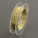 ジュエリー製作用丸銅線  ゴールドカラー  0.3mm  約32.8フィート（10m）/ロール  10のロール/グループ CWIR-R003-0.3mm-01-3