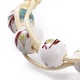 (venta de fábrica de fiestas de joyería) pulseras de cordón de poliéster encerado coreano ecológico BJEW-JB04596-07-2