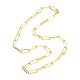 Ожерелье из латунных скрепок для мужчин и женщин NJEW-JN03713-2