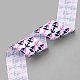 Single Face Printed Polyester Grosgrain Ribbons SRIB-Q019-B003-3