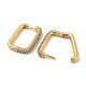 Brass Micro Pave Cubic Zirconia Huggie Hoop Earrings EJEW-L240-C-01G-2