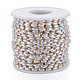 304 catena di perline imitazione perla in acciaio inossidabile e plastica abs CHS-S008-014A-G-2