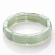 Природные зеленые браслеты простирания авантюрин бисером BJEW-G503-A02-2
