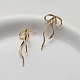 Латунные серьги-гвоздики&nbsp;KK-U061-14A-G-2