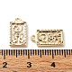 Rack Plating Brass Micro Pave Cubic Zirconia Pendants KK-K333-91G-3