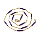 Collar de cadena con eslabones de barra de esmalte STAS-B025-02G-06-3