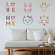 6Pcs 6 Styles Hexagon PET Hollow Out Drawing Painting Stencils DIY-WH0394-0038-7