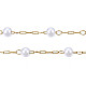 Chaînes de perles rondes en plastique ABS CHS-N003-16-4