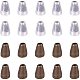 PandaHall Elite 60pcs Bell Stopper Cord Ends Lock Antique Bronze & Silver Conical Bell Locks Metal Cord Rope Fastener Ends Stopper for Lanyard Clothes Backpack Bag TIBEP-PH0004-73-1