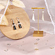 Creatcabin 24 Paar Brisur-Ohrringe aus Messing im 4-Stil DIY-CN0002-60-4