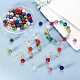 60шт 12 цвета бусины из полимерной глины со стразами RB-SZ0001-05-4