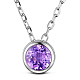 TINYSAND Rhodium Plated 925 Sterling Silver Rhinestone Pendant Necklace TS-N396-CP-1