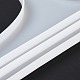 プレートディスプレイスタンド装飾シリコーン型  レジン型  UVレジン用  エポキシ樹脂工芸品作り  ホワイト  147x204x8mm DIY-K051-08-5