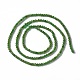 Hebras de cuentas diópsidas verdes naturales G-A178-B02-2mm-2