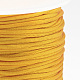 ナイロン糸  ラットテールサテンコード  オレンジ  1mm程度  約76.55ヤード（70m）/ロール NWIR-Q010A-523-3