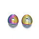 Rack Plating Rainbow Color Alloy Beads PALLOY-S180-352-2