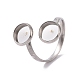 201 fornituras de anillo de puño abierto de acero inoxidable X-STAS-E124-01P-1