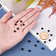 UNICRAFTALE about 30pcs 2 Styles Black Rondelle Spacer Beads Stainless Steel Loose Beads 2mm Small Hole Spacer Bead Smooth Surface Beads for DIY Bracelet Necklace Jewelry Making STAS-UN0005-60-2