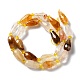 Quartz hématoïde jaune naturel/fils de perles de quartz guérisseur doré G-B028-A08-3
