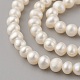 Brins de perles de culture d'eau douce naturelles PEAR-G007-33-3