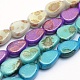Chapelets de perles en verre peint par pulvérisation DGLA-G003-G-1