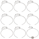 Beebeecraft 10 pièces réglable 304 bracelets coulissants en acier inoxydable faisant STAS-BBC0003-01-1