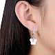 Trendy 925 Sterling Silver Hoop Earrings EJEW-BB20950-B-2