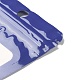 長方形レーザーPVCジップロックバッグ  再封可能な包装袋  セルフシールバッグ  スレートブルー  11.9x7.5x0.15cm  片側の厚さ：2.5ミル（0.065mm） ABAG-P011-01C-03-3