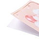 誕生日のテーマステッカー  紙粘着ステッカー  お誕生日おめでとうという言葉の長方形  ピンク  15x6x0.01cm  50枚/袋 DIY-B041-22C-3