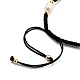 Set di braccialetti di perline intrecciate con filo di nylon regolabile BJEW-JB05384-10