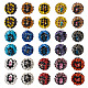 Mega Pet 60Pcs 15 Colors Polymer Clay Rhinestone Beads RB-MP0001-01-1