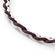 Adjustable Two Tone Nylon Cord Braided Bracelets BJEW-JB05850-04-2