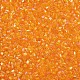 ガラス竹ビーズ  透明色の虹  オレンジ  2.5~3x2mm  穴：0.9mm  約15000個/ポンド SEED-S032-10A-169-3