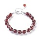Bracelets en pierre de perles naturelles mixtes BJEW-F386-01-2
