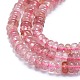 Chapelets de perles aux fraises en quartz naturel G-K245-B13-A01-3