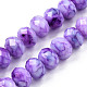 Opaque Baking Painted Glass Beads Strands EGLA-N006-009B-A12-1