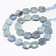 Chapelets de perles en aigue-marine naturelle G-P187-01-2